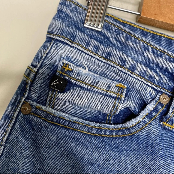 KanCan Euphoria High Rise Distressed Ripped Boyfriend Jeans Size 7/27 - Picture 5 of 10